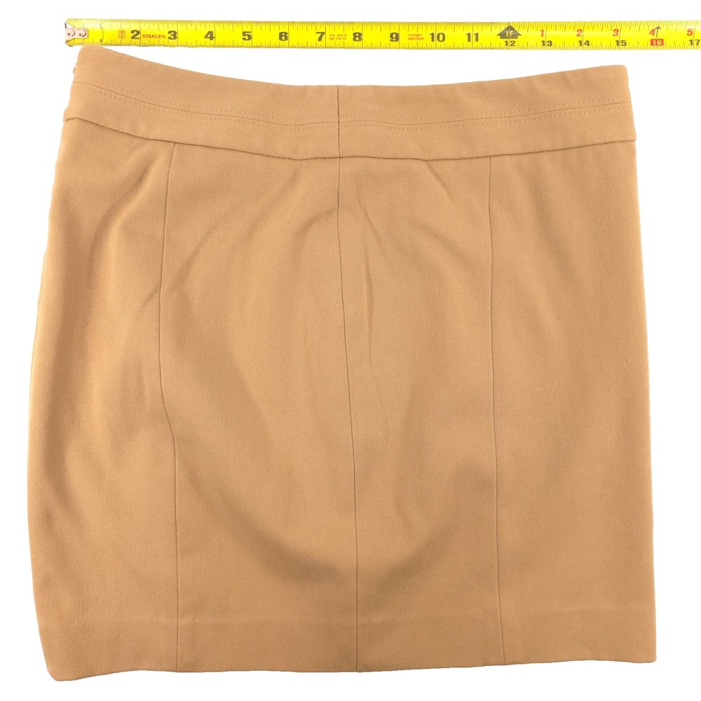 Express Womens Pencil Skirt Size 2 Camel Tan Business Casual Mini Skirt